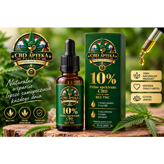 Olej konopny CBD 10%